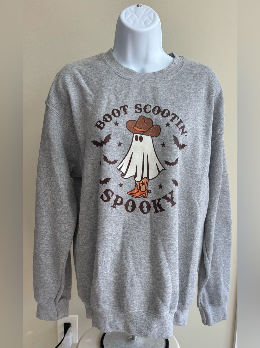 Halloween Cowboy Ghost Crewneck Sweatshirt